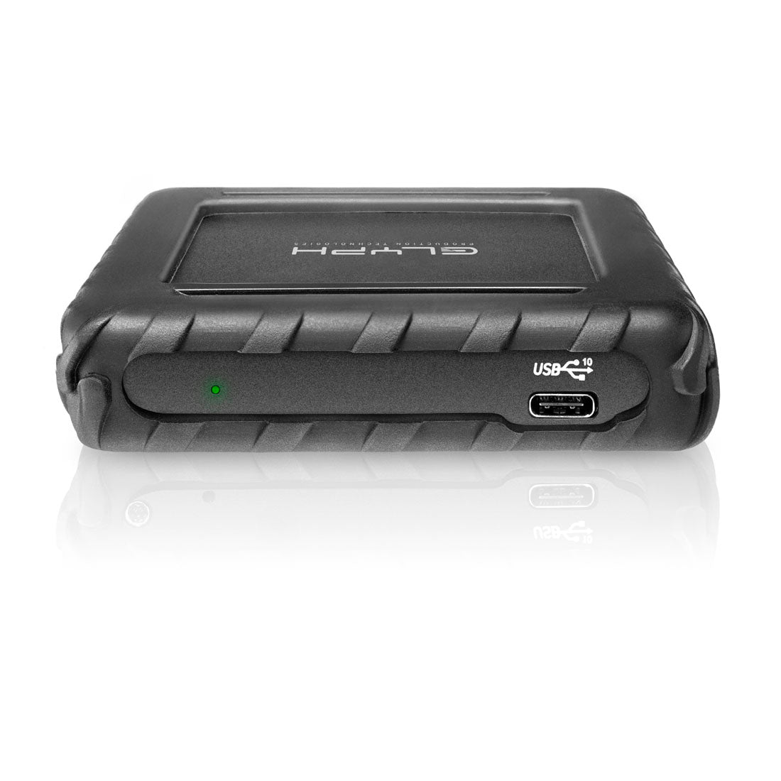 Glyph Blackbox Plus mobile rugged external hard drive 5400rpm USB-C (compatible with USB 3.0/2.0 Thunderbolt 3) rear