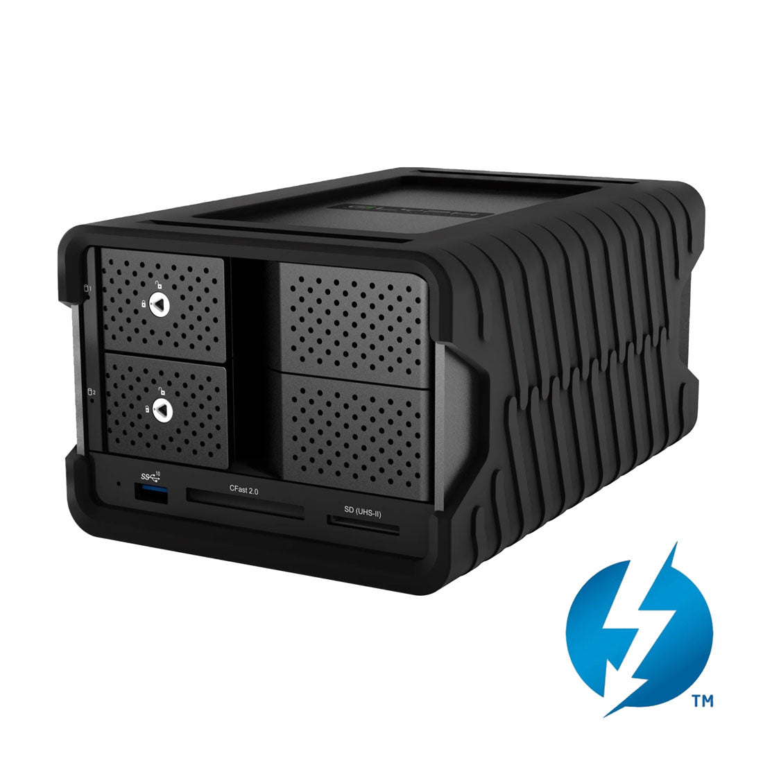 Glyph Blackbox Pro RAID with hub/card reader 2-bay Enterprise Class 7200rpm hardware RAID Thunderbolt 3