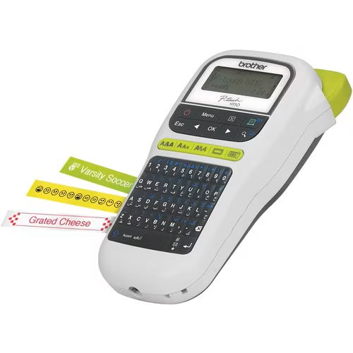 Brother PT-H110 office handheld label printer left