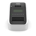 Brother QL-820NWBC desktop USB 2.0 Wi-Fi Ethernet Bluetooth black and red printing label printer front