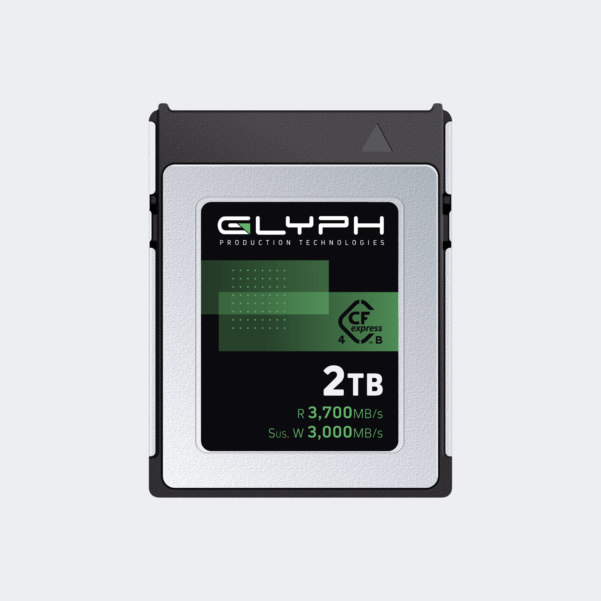  Glyph 2TB CFexpress card on a light gray background