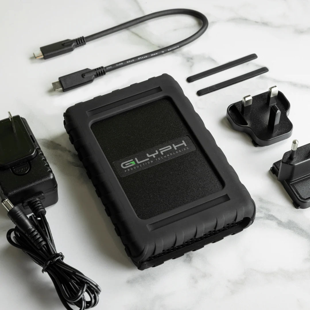 Glyph Blackbox Plus U.2 Enterprise Class NVMe SSD mobile external drive USB-C 3.2 Gen 2 (compatible with USB 3.0 & Thunderbolt 3) accessories