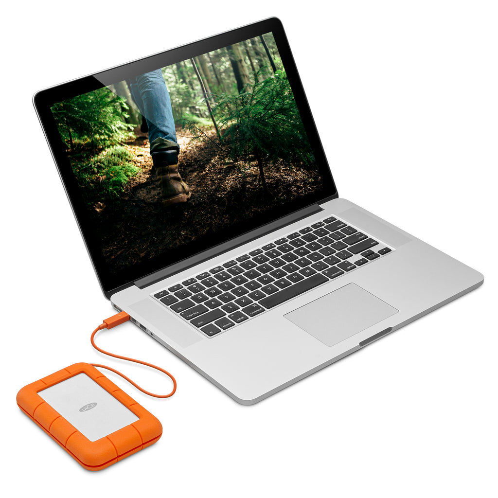 LaCie Rugged Secure 2TB encrypted mobile hard drive USB-C STFR2000403 lifestyle