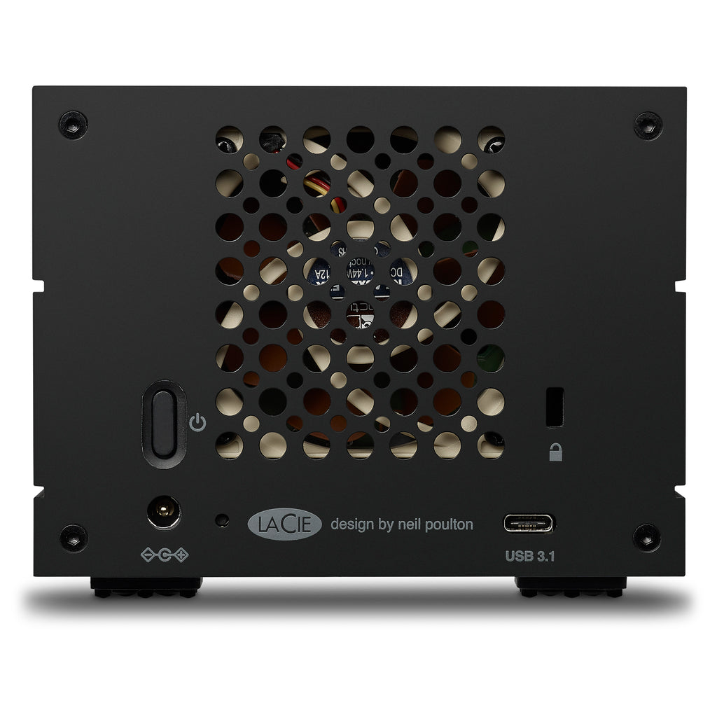 LaCie 2big RAID desktop dual-disk RAID drive USB 3.2 Gen 2 rear