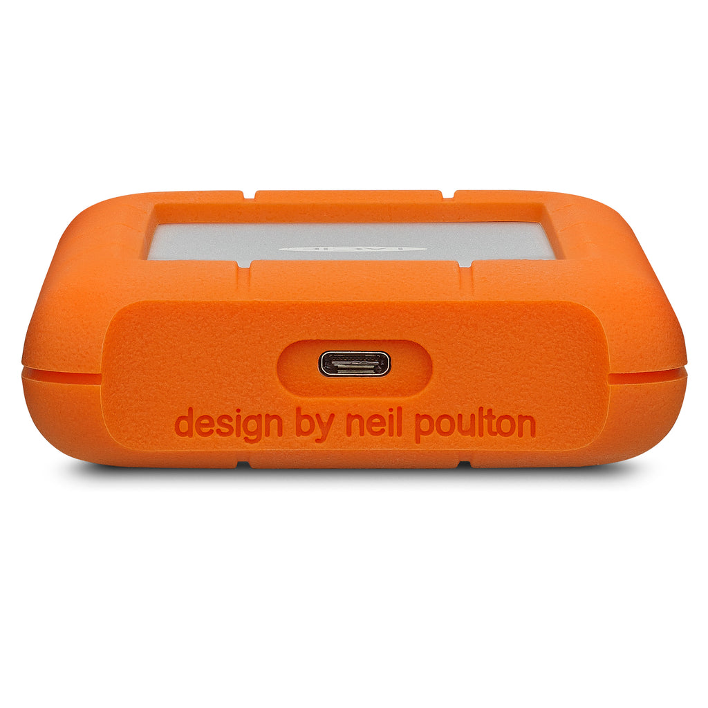 LaCie Rugged USB-C portable external hard drive 4TB 5TB port