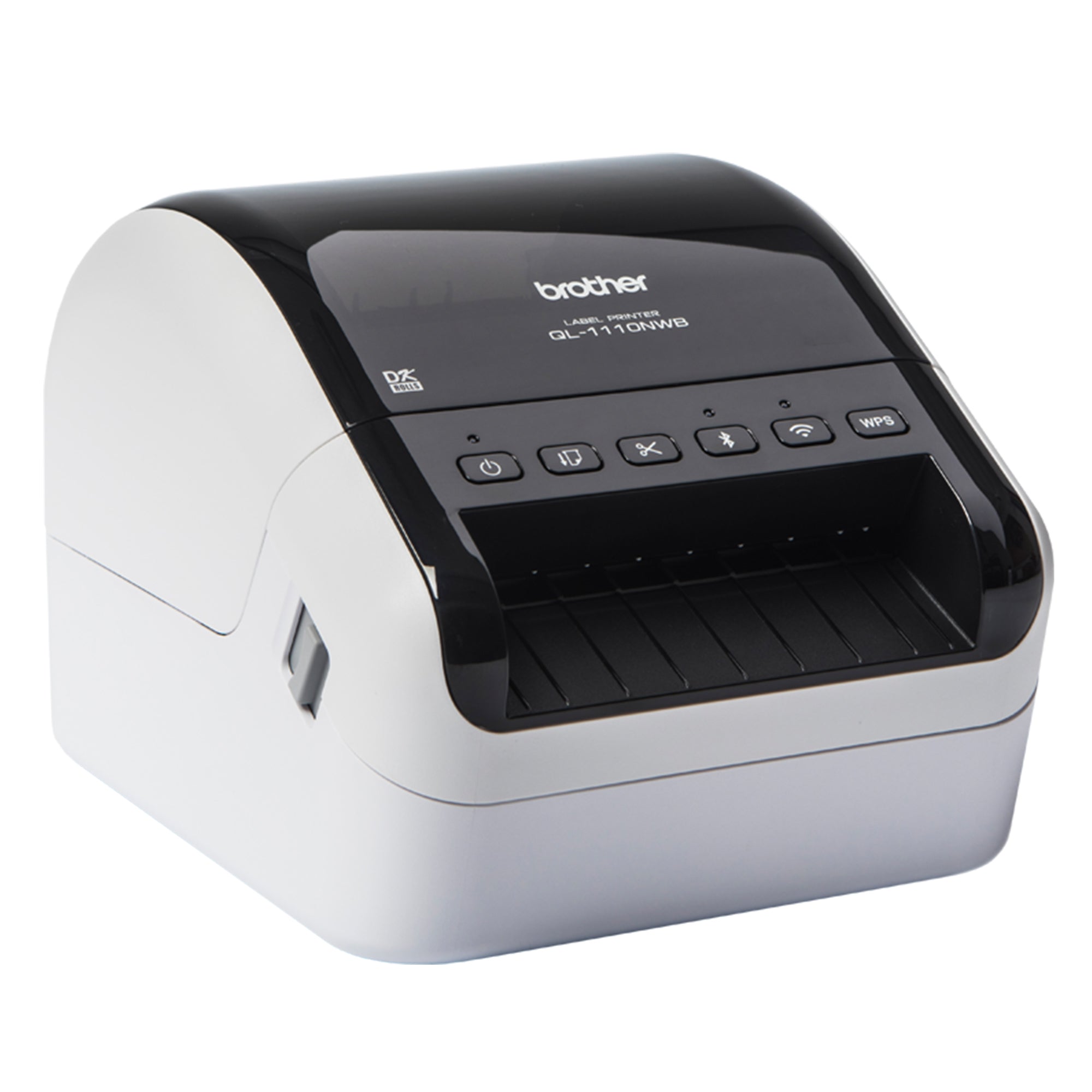Brother QL-1110NWBC shipping and barcode label printer right