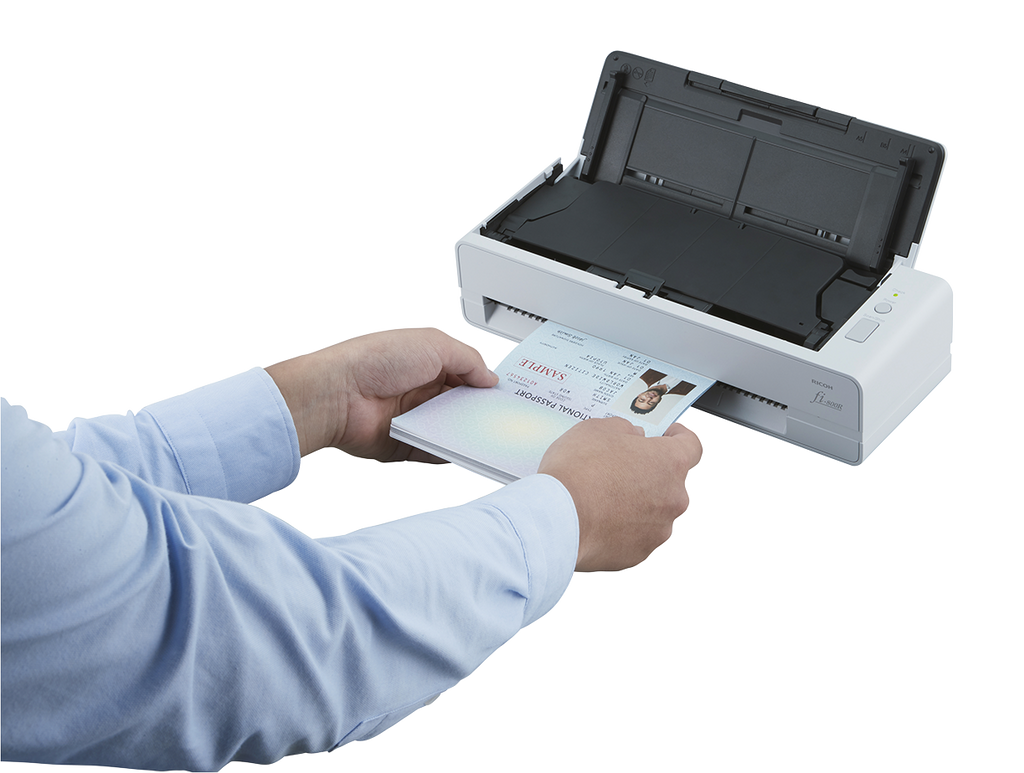 Ricoh fi-800R A4 ID and document scanner 40ppm USB 3.2 with document