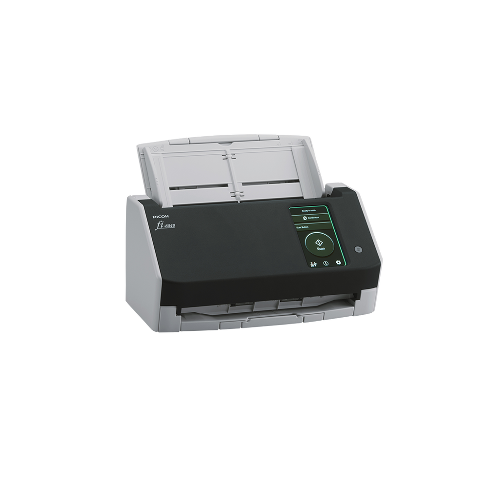 Ricoh fi-8040 A4 document scanner 40ppm USB 3.2 Gen 1 & Ethernet front left