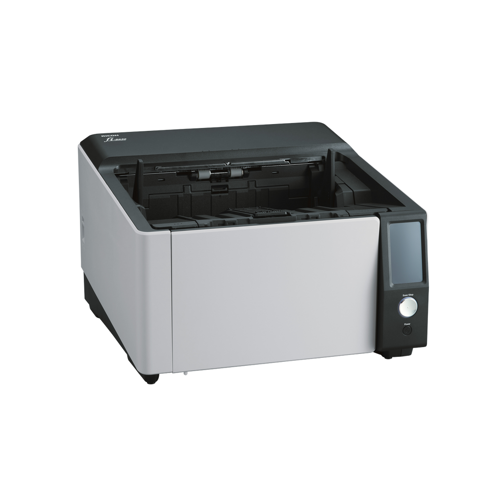 Ricoh fi-8820 production document scanner 600dpi 120ppm 500 sheet ADF USB 3.2 & Gigabit LAN front right