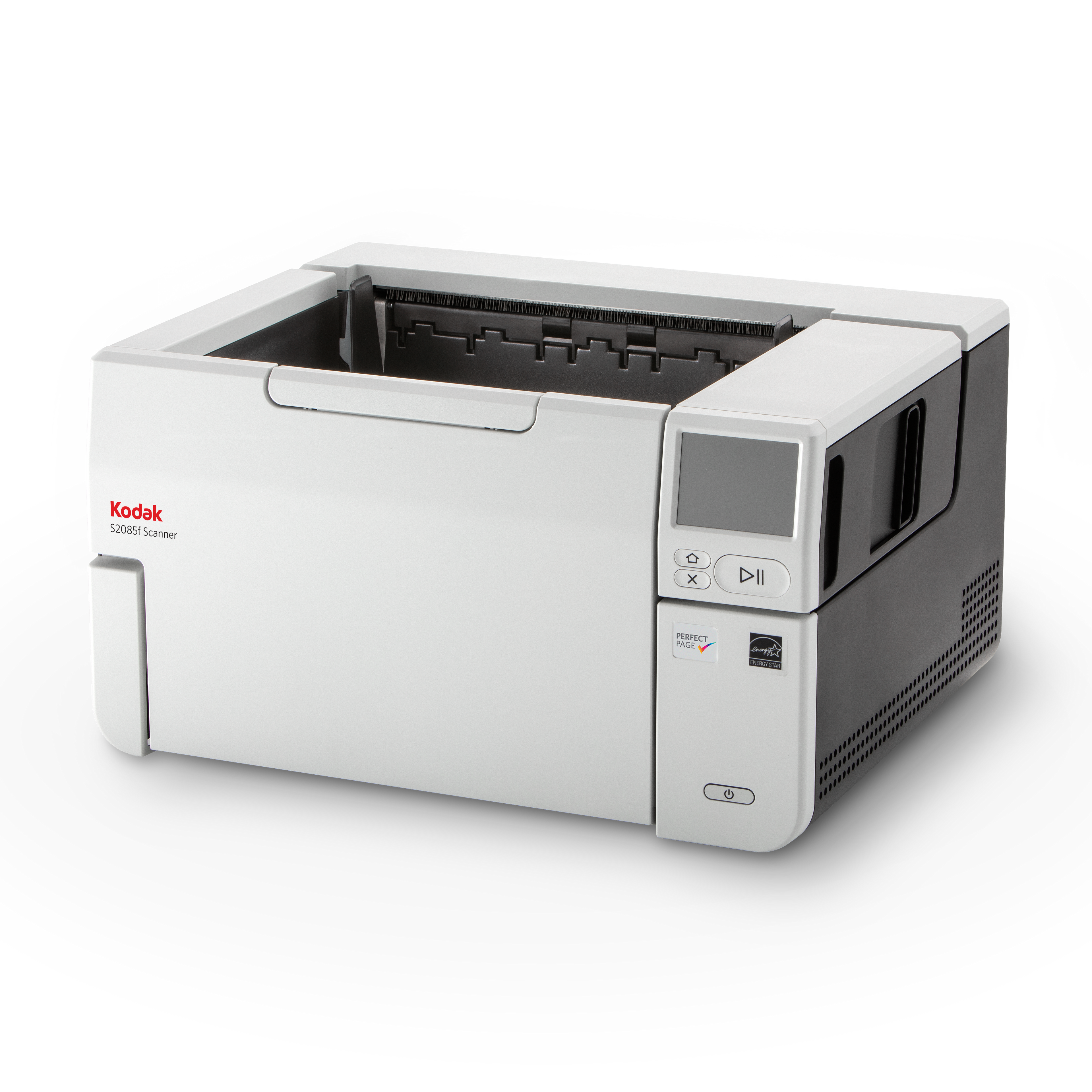 Kodak Alaris S2085f A4 document scanner with built-in book-edge flatbed 85ppm 600 dpi USB 3.2 Gen 1 (3.1 Gen 1) and Ethernet left