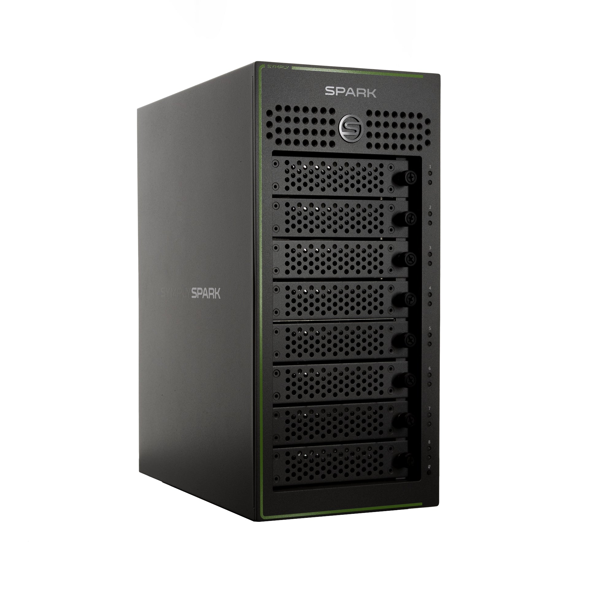 SymplySPRK 8 bay RAID side
