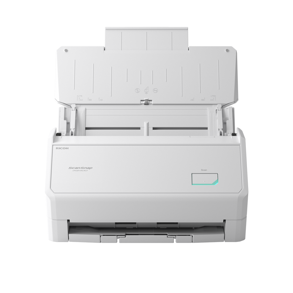 Ricoh ScanSnap iX2400 A4 document scanner USB 3.2 Gen 1 in white front