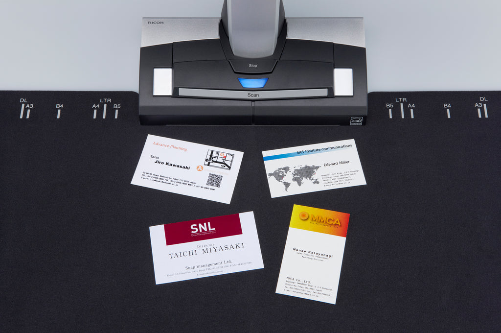 Ricoh ScanSnap SV-600 A3 overhead document scanner USB 2.0 with business cards