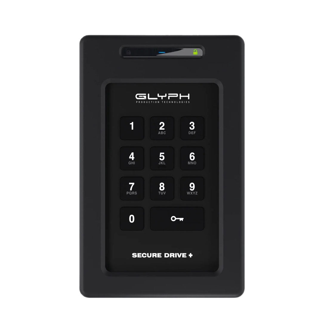 Glyph SecureDrive+ encrypted HDD hard drive with keypad mobile bus-powered USB-C (3.2 Gen1)