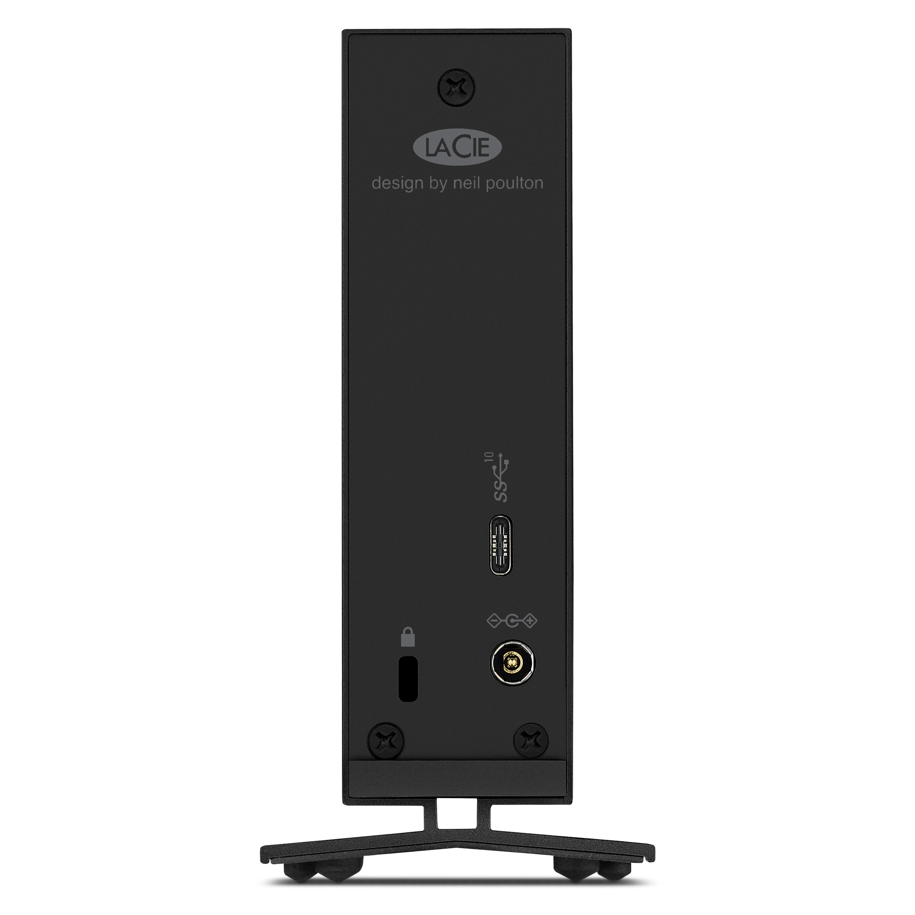 LaCie d2 Professional desktop external hard drive 7200 RPM USB 3.2 Gen 2 (USB-C) rear