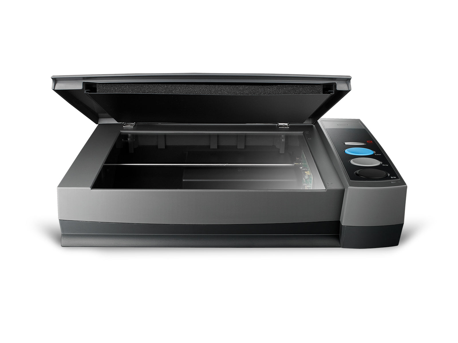 Plustek OpticBook 3800L A4 book-edge document scanner 1200 dpi USB 2.0 PC & Mac front open