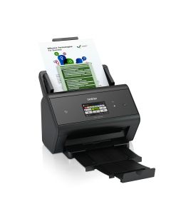 Brother ADS-3600W A4 wired and wireless 50ppm desktop document scanner with NFC