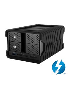 Glyph Blackbox Pro RAID 48TB with hub/card reader 2-bay Enterprise Class 7200rpm hardware RAID Thunderbolt 3 BBPR48RDTB3HUBEU
