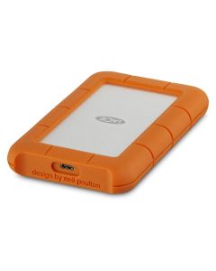 LaCie 2TB Rugged USB-C - portable - external hard drive - orange and silver - STFR2000800