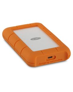 LaCie 4TB Rugged USB-C - portable - external hard drive - orange and silver - STFR4000800