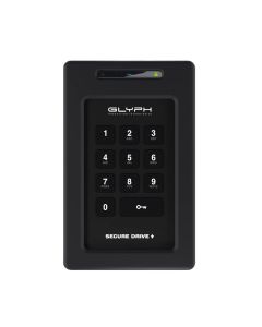 Glyph SecureDrive+ encrypted HDD hard drive with keypad 5TB mobile bus-powered USB-C (3.2 Gen1) SDPL5000KP